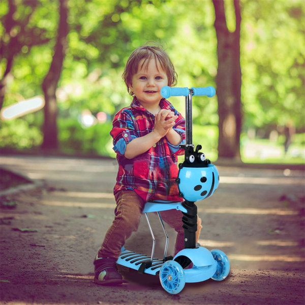 Zoomie Kids 3 Wheel Kids Toddler Scooter For Age 38, Kick Scooter With